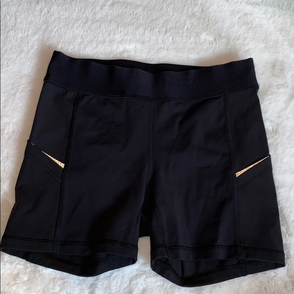 Black Lululemon bike shorts